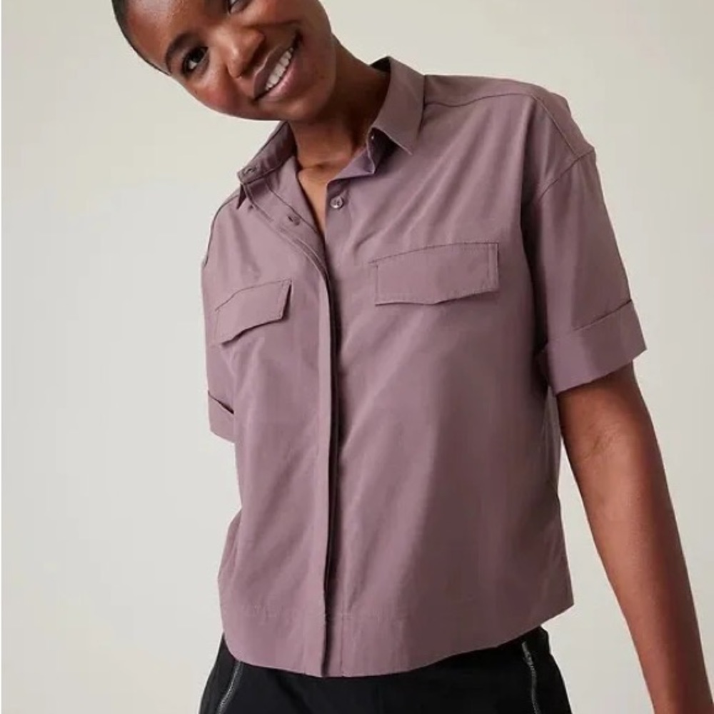 Athleta Hike Packable Top, DAMASK MAUVE SMALL